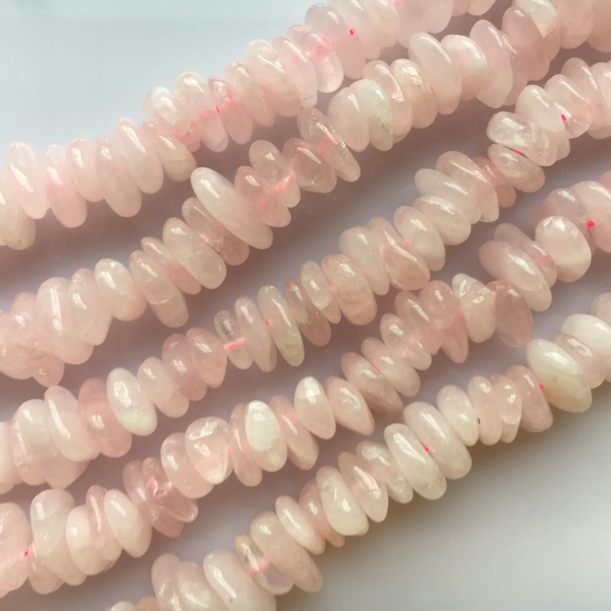 Rose Quartz, Chunky Chips, Approx 8-15mm, Approx 380mm