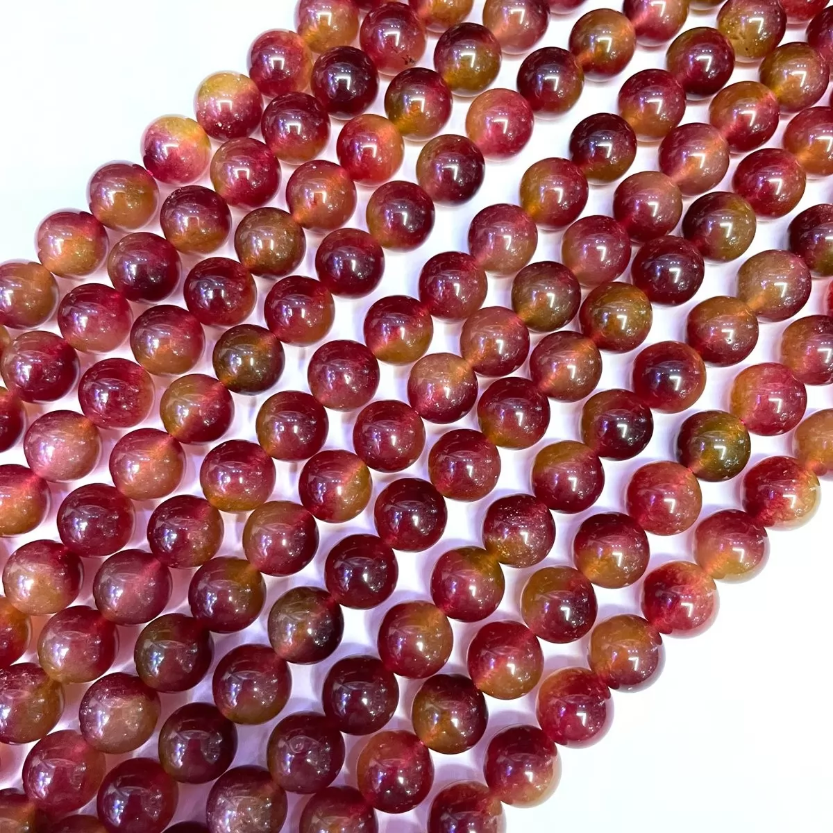 Cherry Color Jade, Plain Round, Approx 6mm-12mm, Approx 380mm