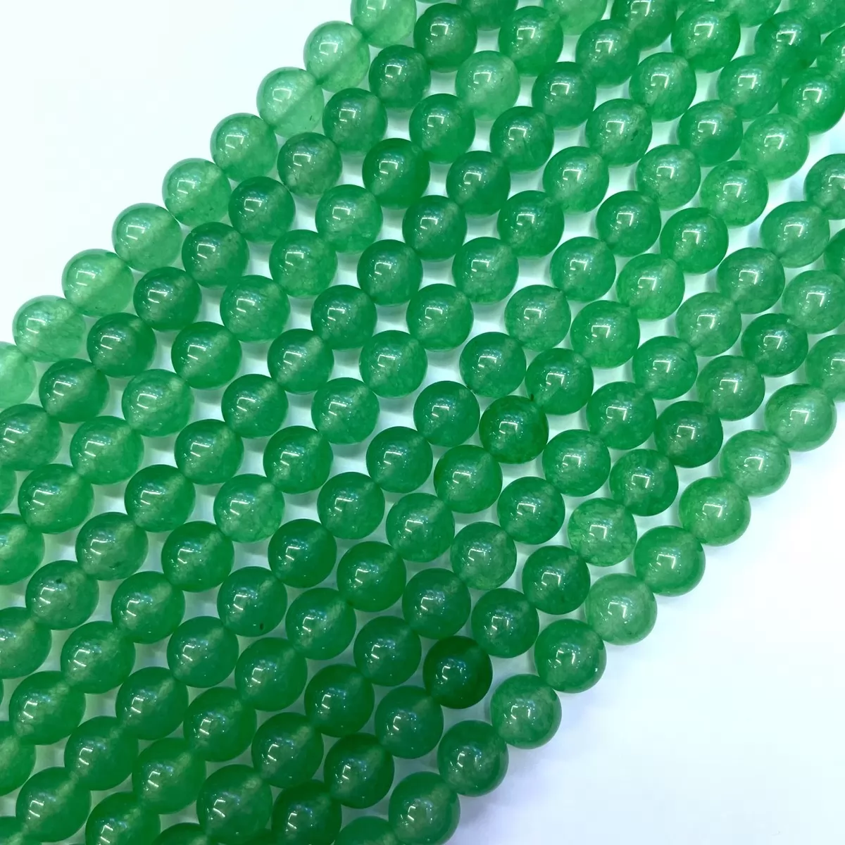 Green Aventurine Color Jade, Plain Round, Approx 4mm-12mm, Approx 380mm