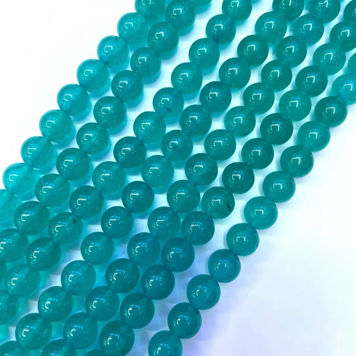 Amazonite Color Jade, Plain Round, Approx 4mm-12mm, Approx 380mm