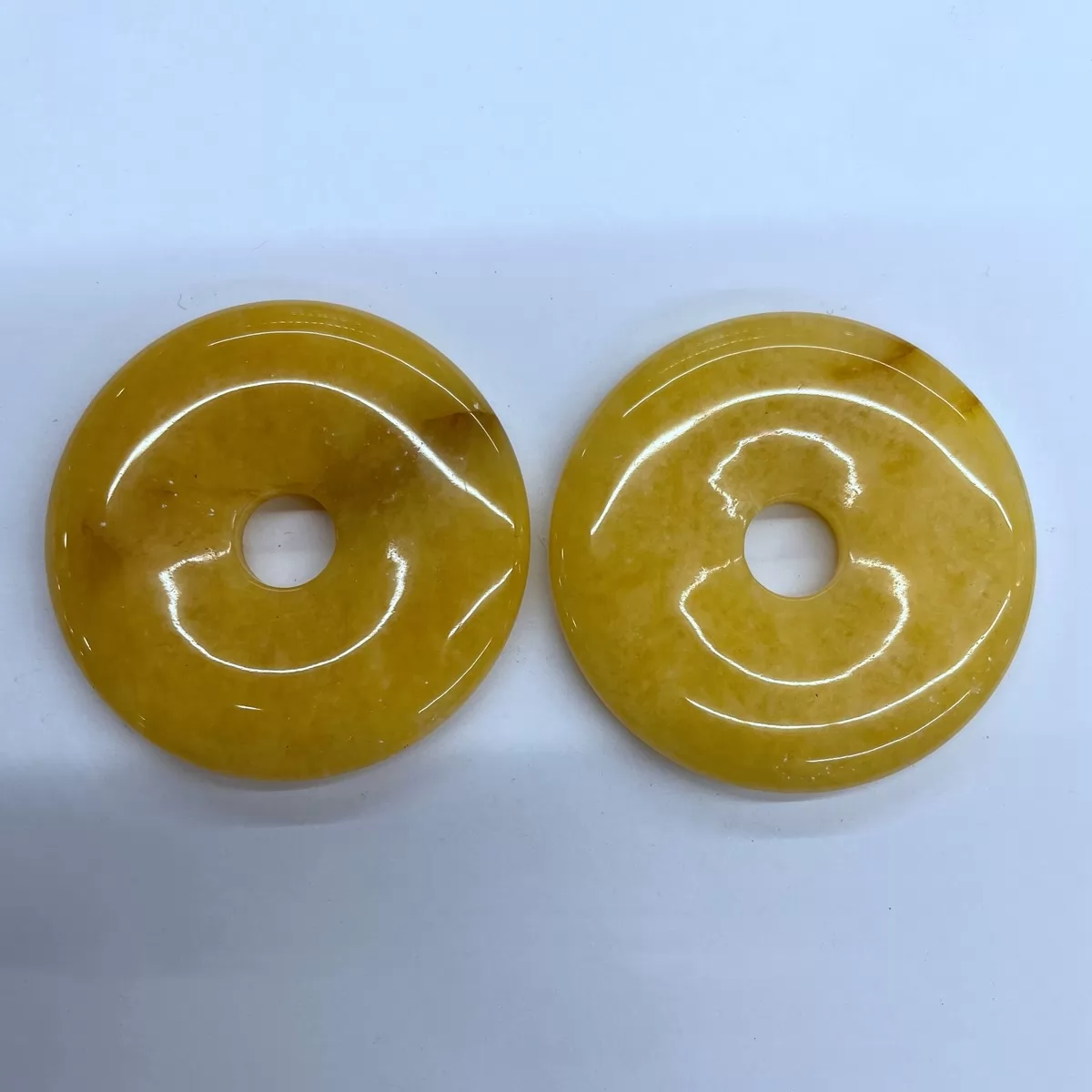 Yellow Calcite, Dount Pendant, 30mm,40mm,50mm