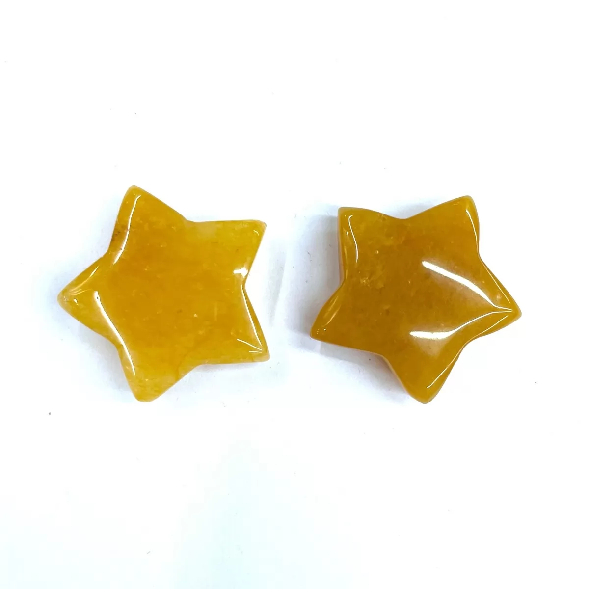 Yellow Calcite, Star Pendant, 25mm,30mm