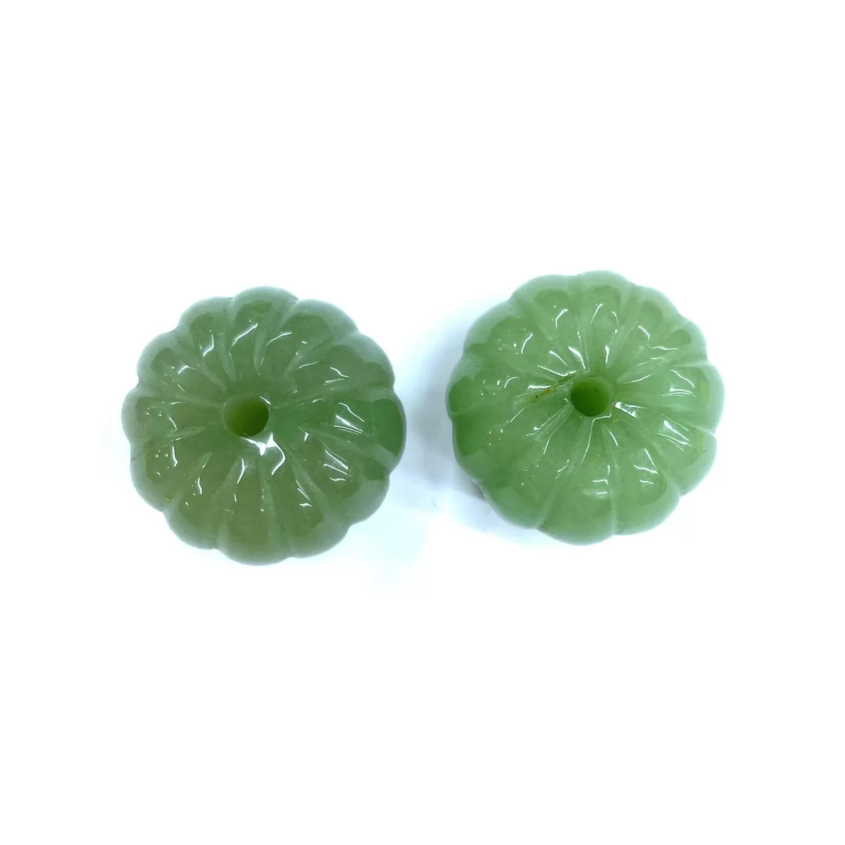 Green Aventurine, Pumpkin Pendant,17x25mm