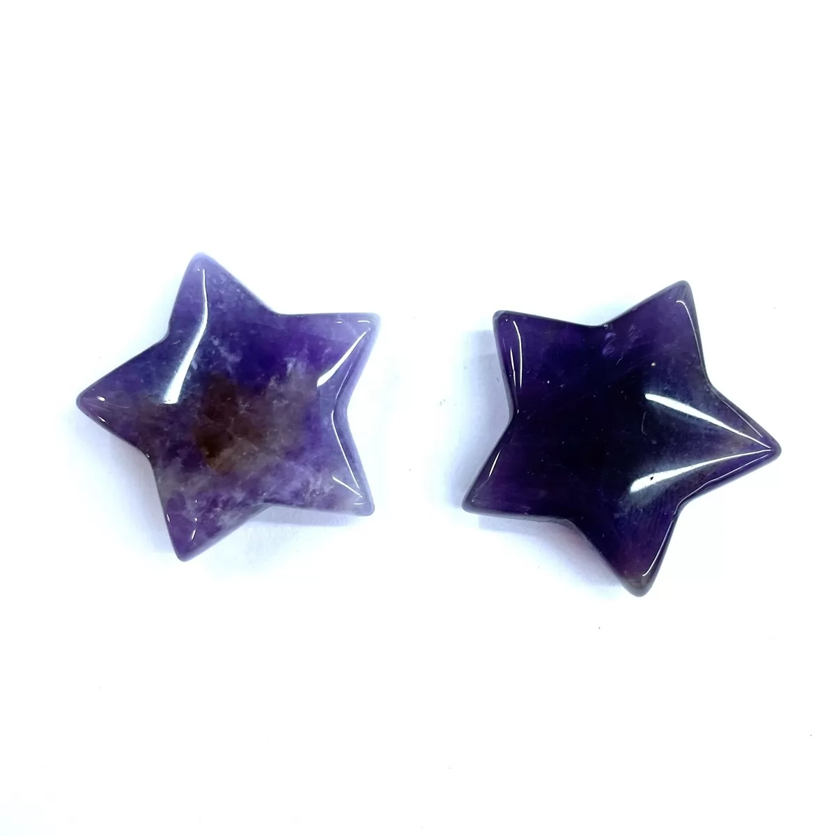 Amethyst, Star Pendant, 25mm,30mm