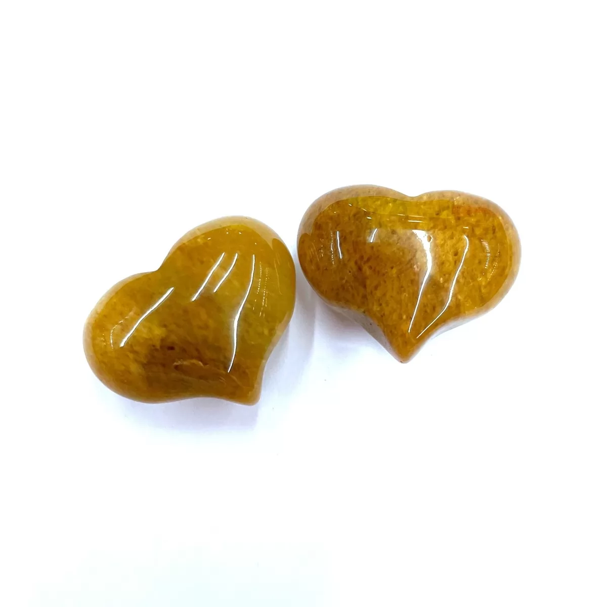 Yellow Calcite, Heart Pendant,20x25mm