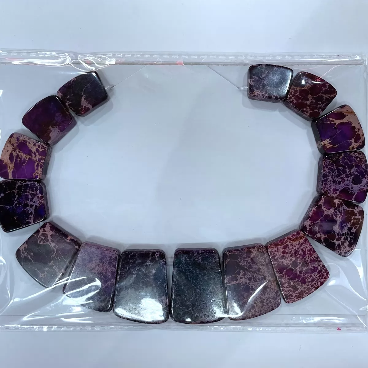 Purple Impression Jasper, Necklace Set