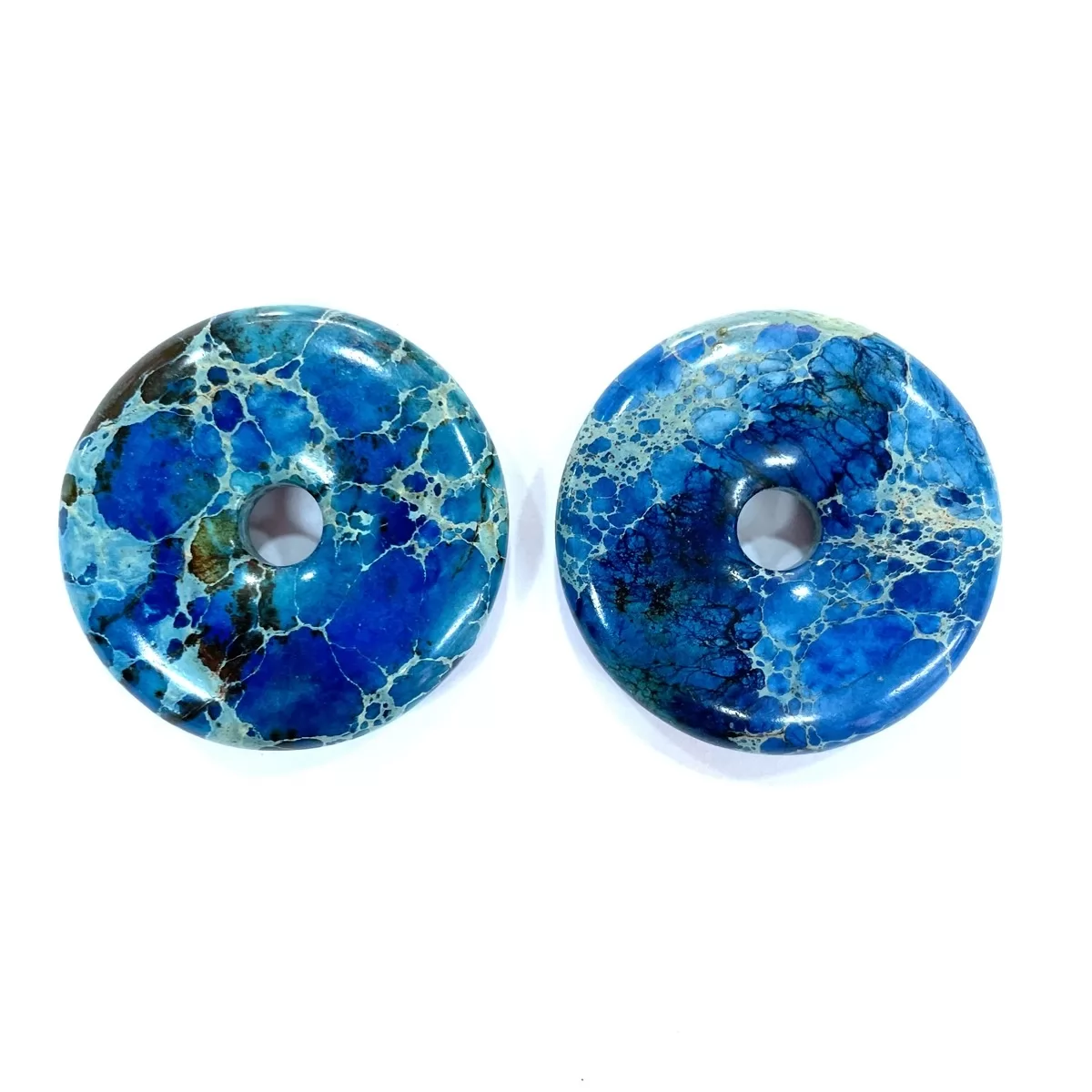 Lapis Blue Impression Jasper, Dount Pendant 40mm