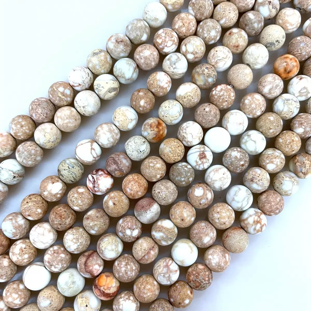 Natural Color Impression Jasper, Plain Round, Approx 4-12mm, Approx 380mm