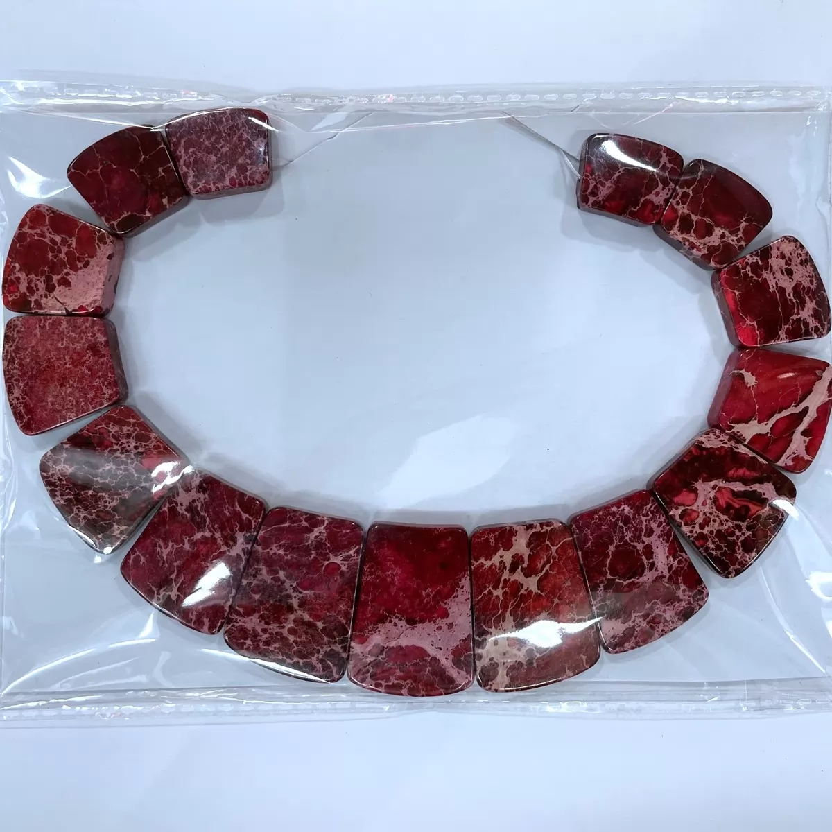 Red Impression Jasper, Necklace Set