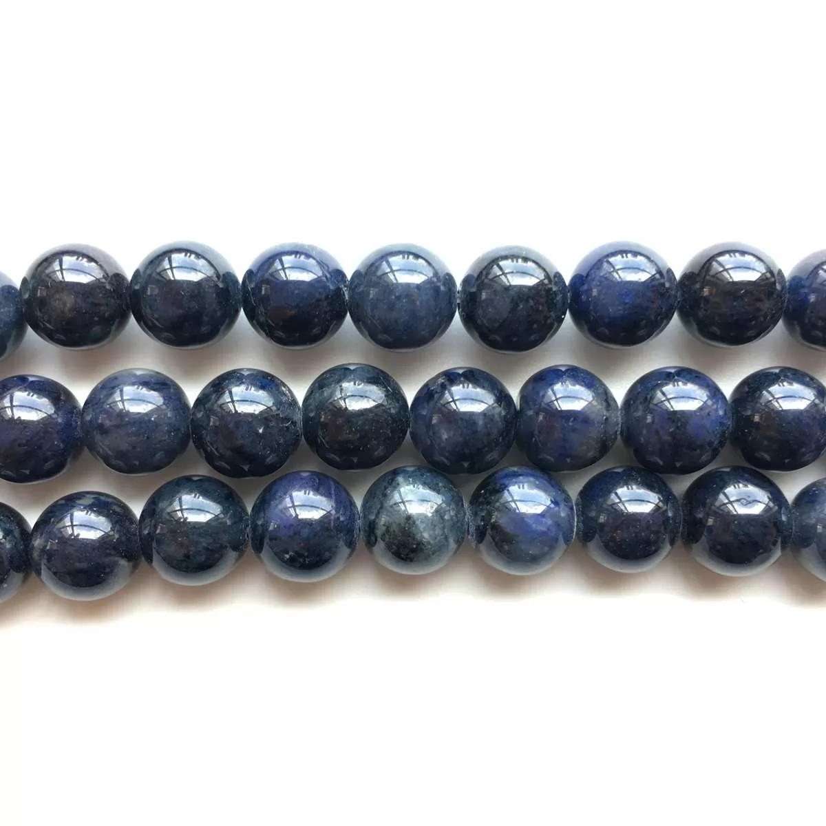 Dumortierite, Plain Round, Approx 4mm-12mm, Approx 380mm