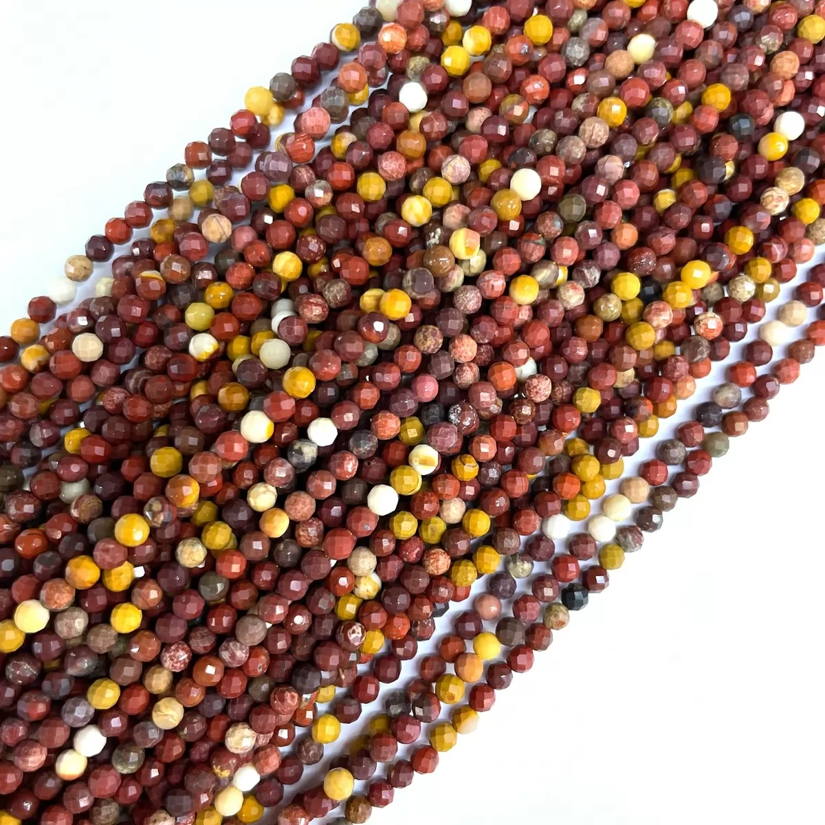 Mookaite, Faceted Round, 2mm,3mm,4mm, Approx 380mm