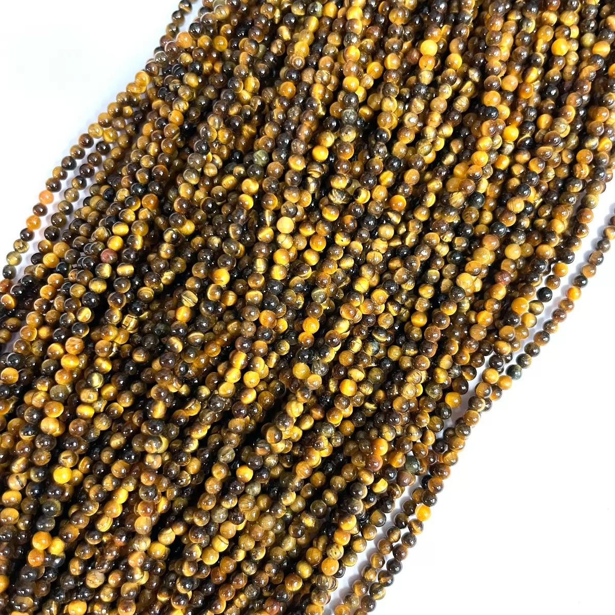 Tiger Eye Yellow, Plain Round, 2mm,3mm,4mm, Approx 380mm