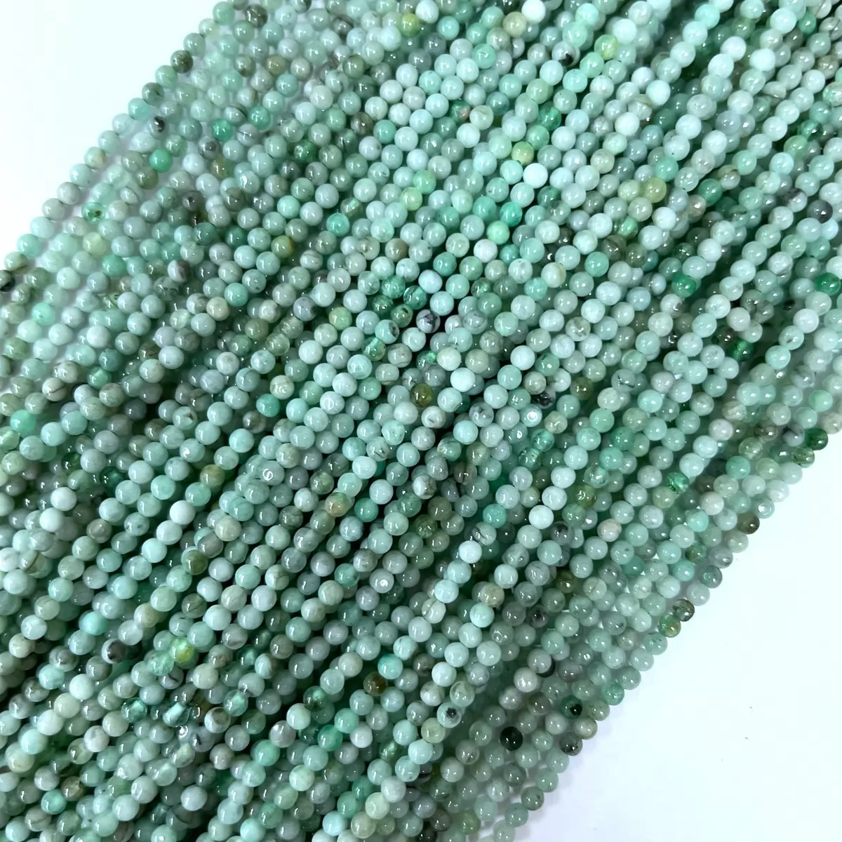 Emerald, Plain Round, 2mm,3mm,4mm, Approx 380mm