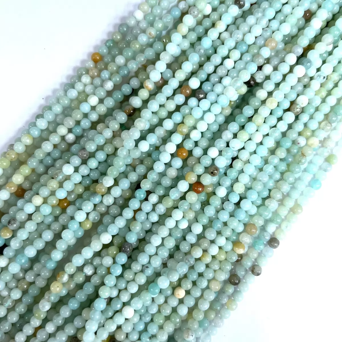 Amazonite Multicolor, Plain Round, 2mm,3mm,4mm, Approx 380mm