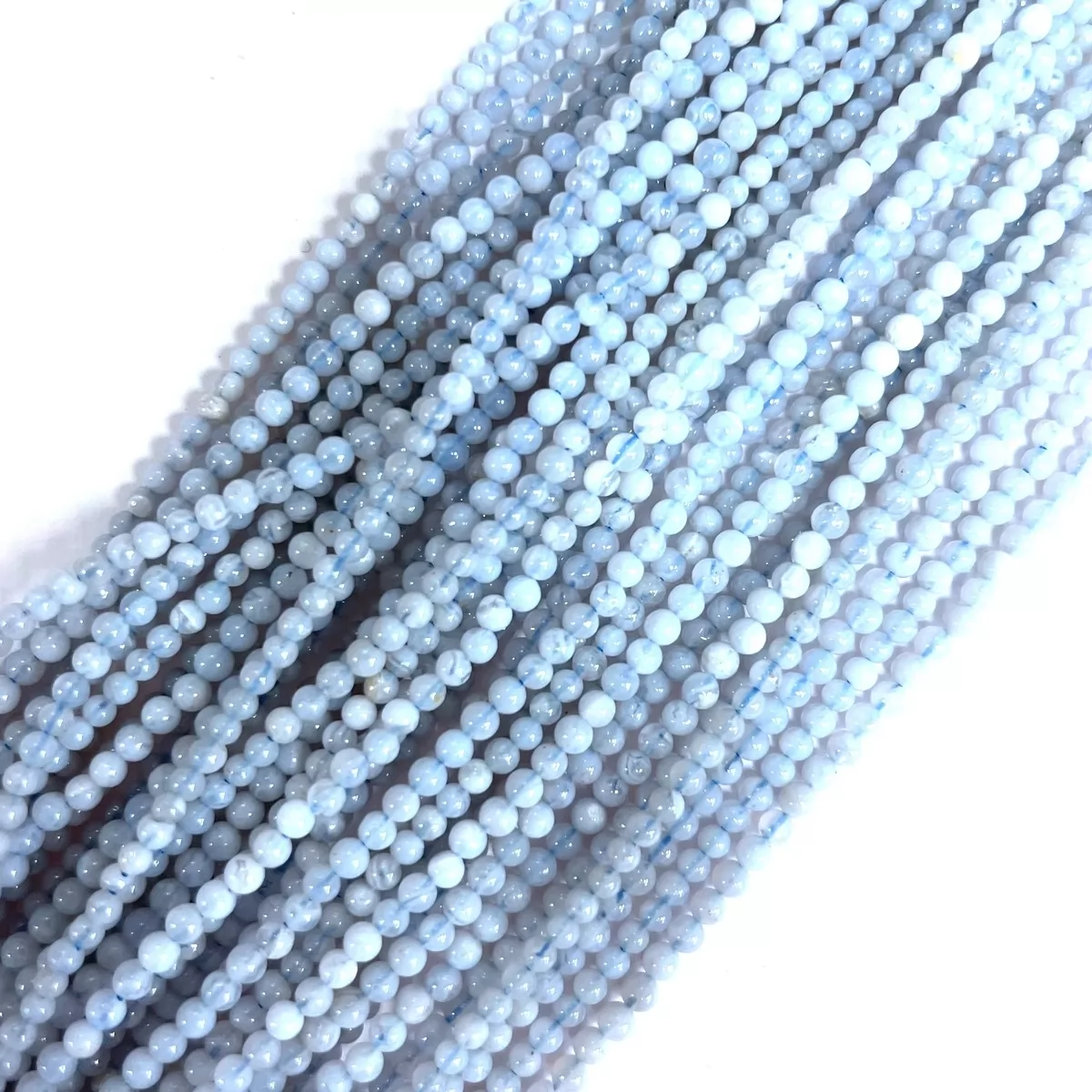 Blue Lace Agate, Plain Round, 2mm,3mm,4mm, Approx 380mm