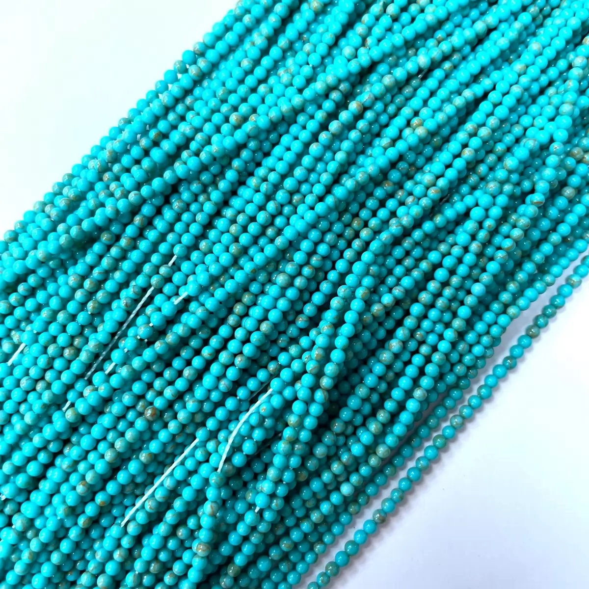 Synthetic Turquoise, Plain Round, 2mm,3mm,4mm, Approx 380mm