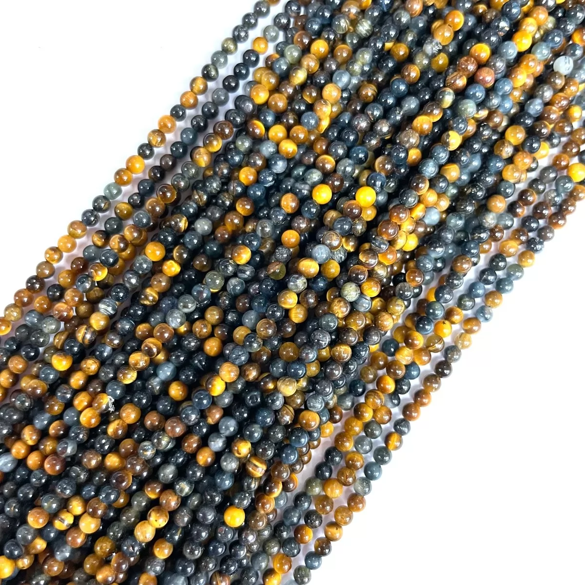 Tiger Eye Yellow Blue, Plain Round, 2mm,3mm,4mm, Approx 380mm