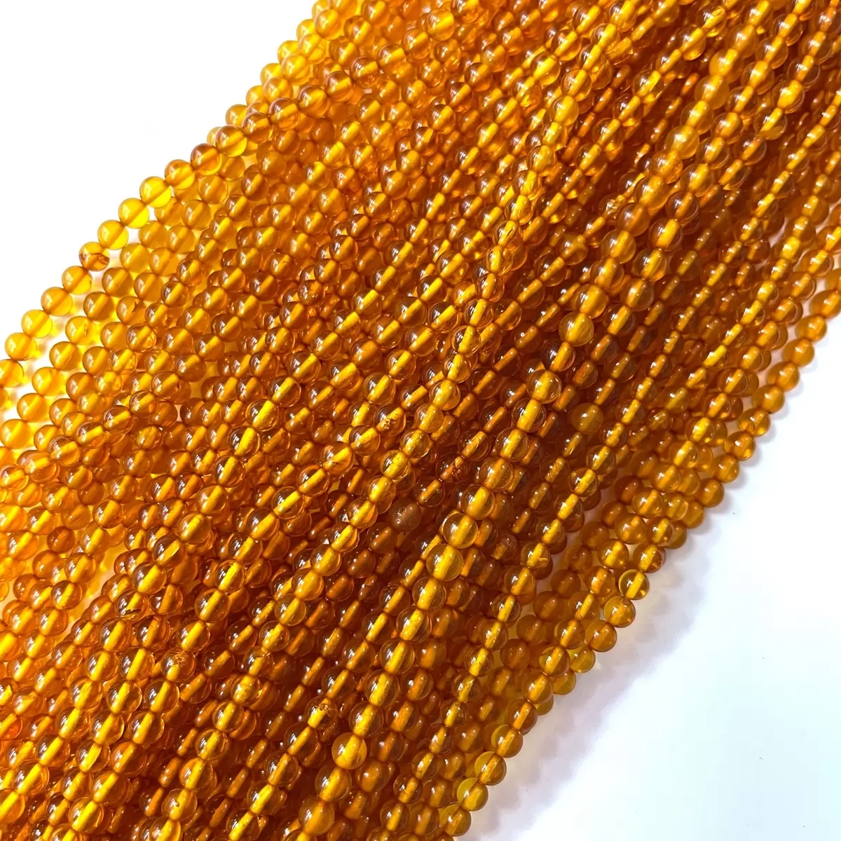 Amber, Plain Round, 2mm,3mm,4mm, Approx 380mm