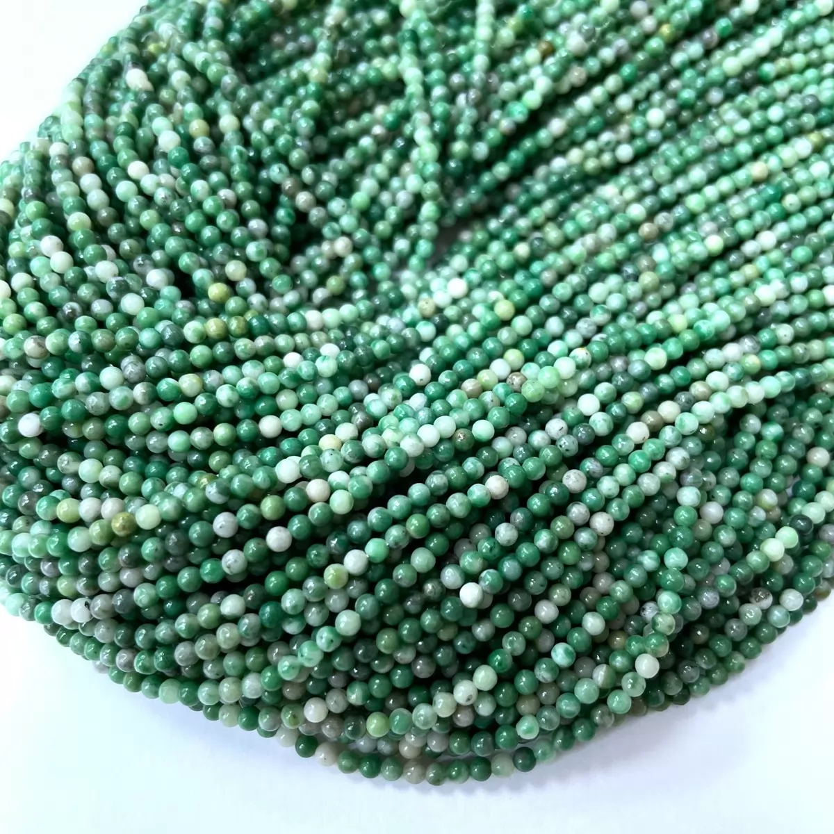 Qinghai Jade, Plain Round, 2mm,3mm,4mm, Approx 380mm