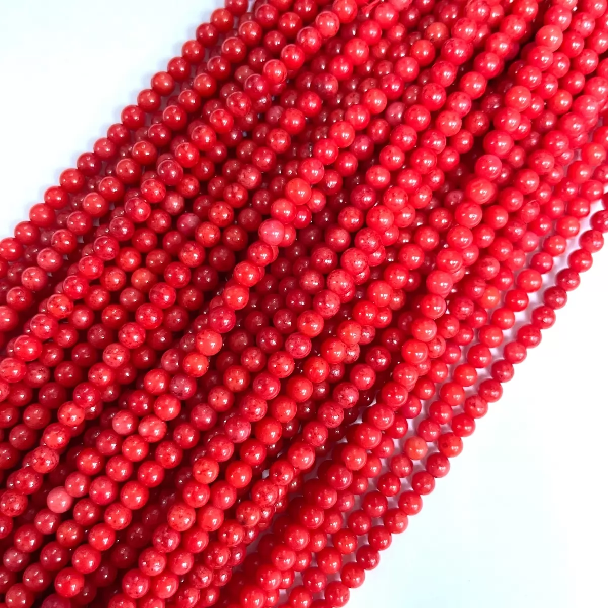 Coral Red, Plain Round, 2mm,3mm,4mm, Approx 380mm