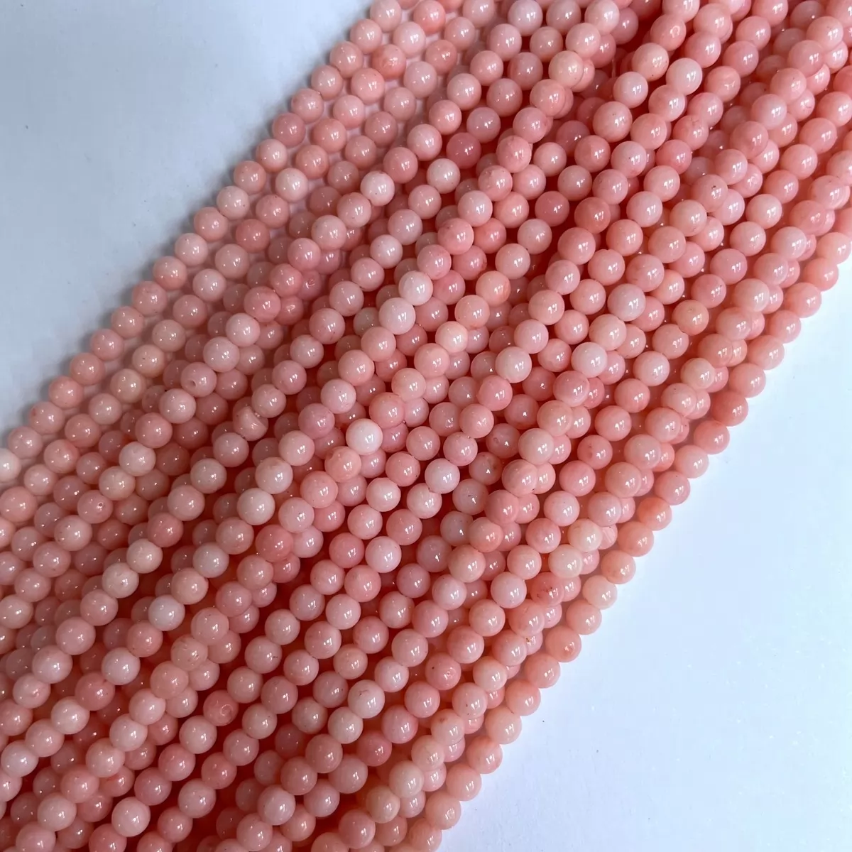 Coral Pink, Plain Round, 2mm,3mm,4mm, Approx 380mm