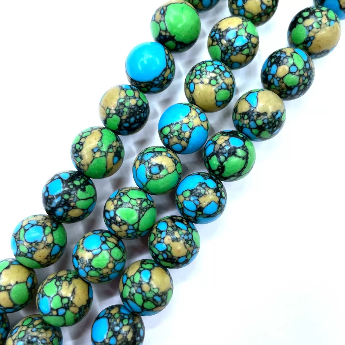 Synthetic Turquoise, Plain Round, Approx 4mm-14mm, Approx 380mm