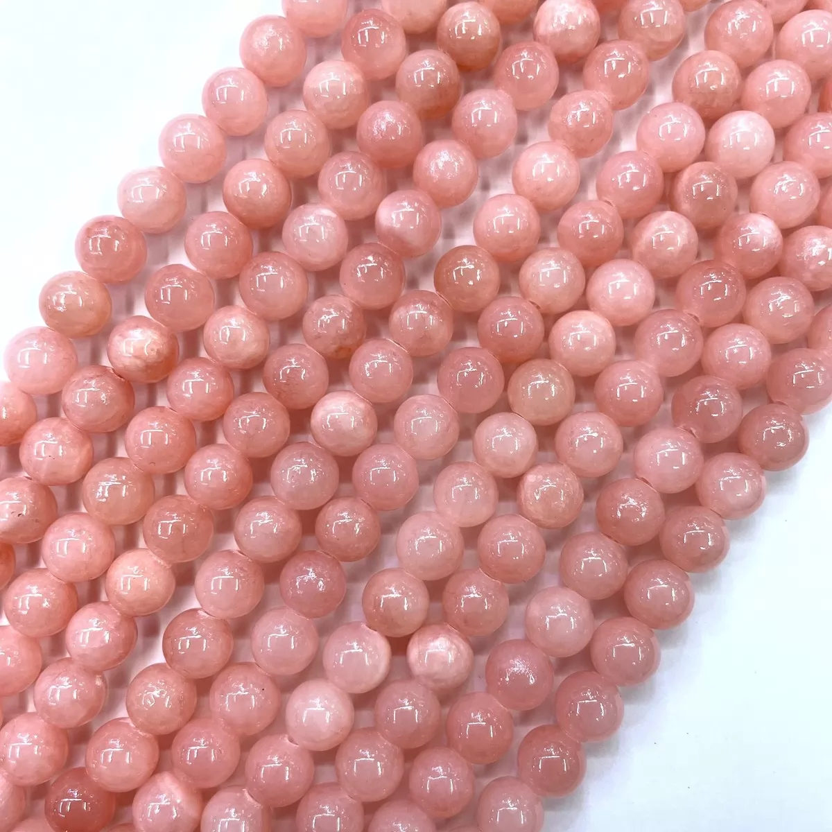 Dyed Honey Jade, Plain Round, Approx 4mm-14mm, Approx 380mm, Pink #1
