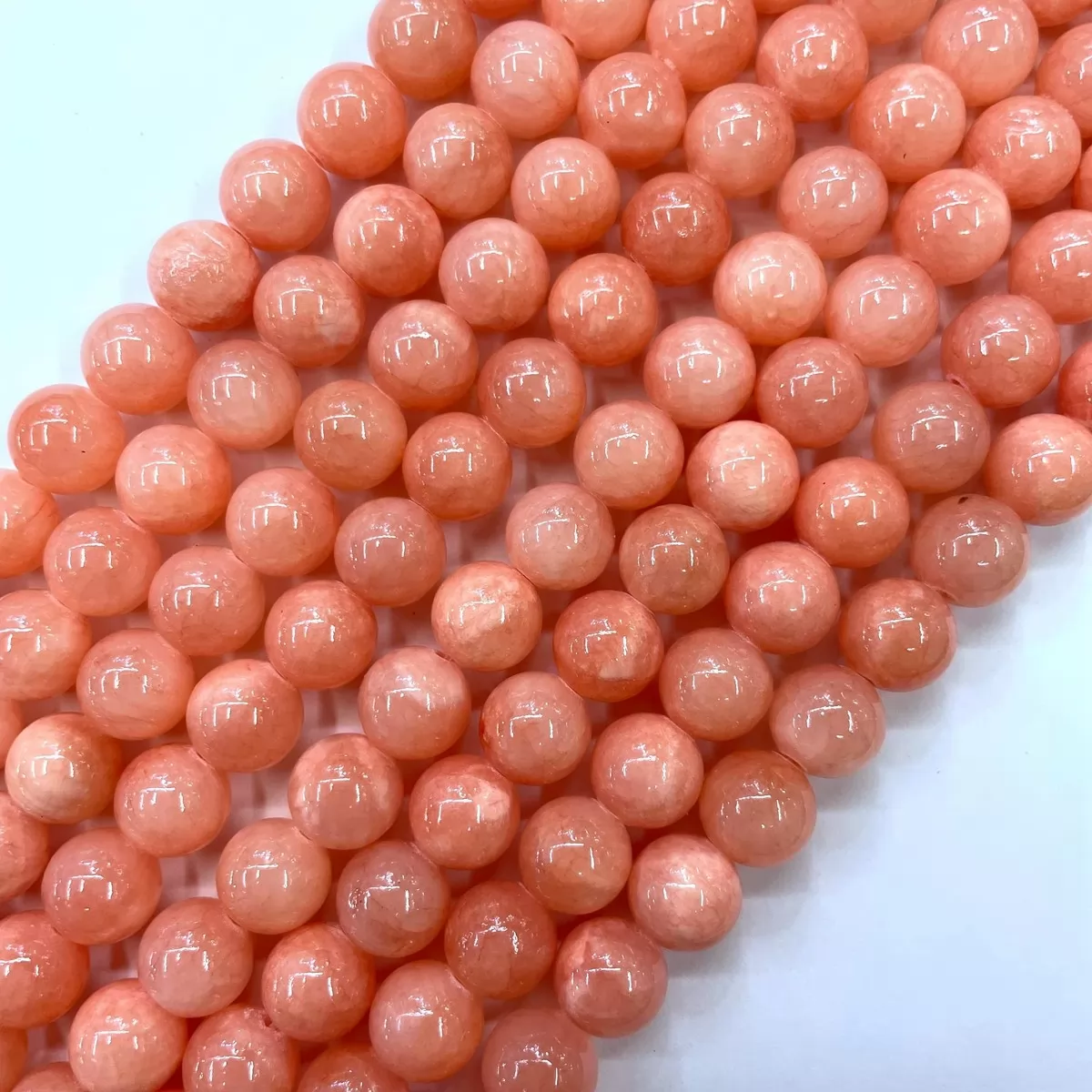 Dyed Honey Jade, Plain Round, Approx 4mm-14mm, Approx 380mm, Pink #3
