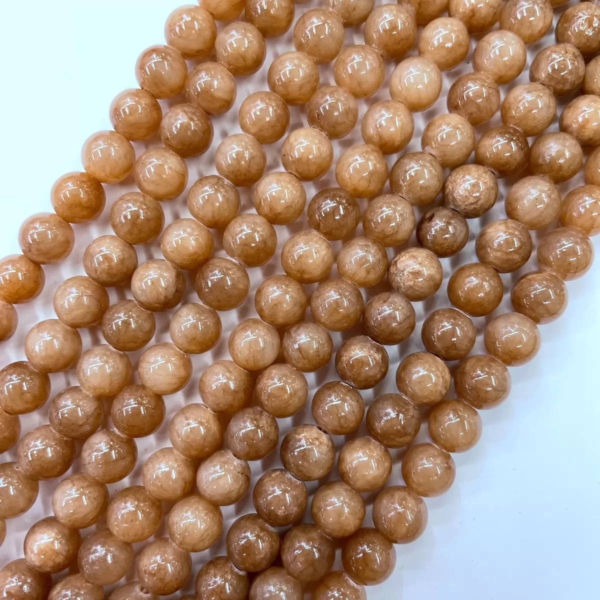 Dyed Honey Jade, Plain Round, Approx 4mm-14mm, Approx 380mm, Yellow #4