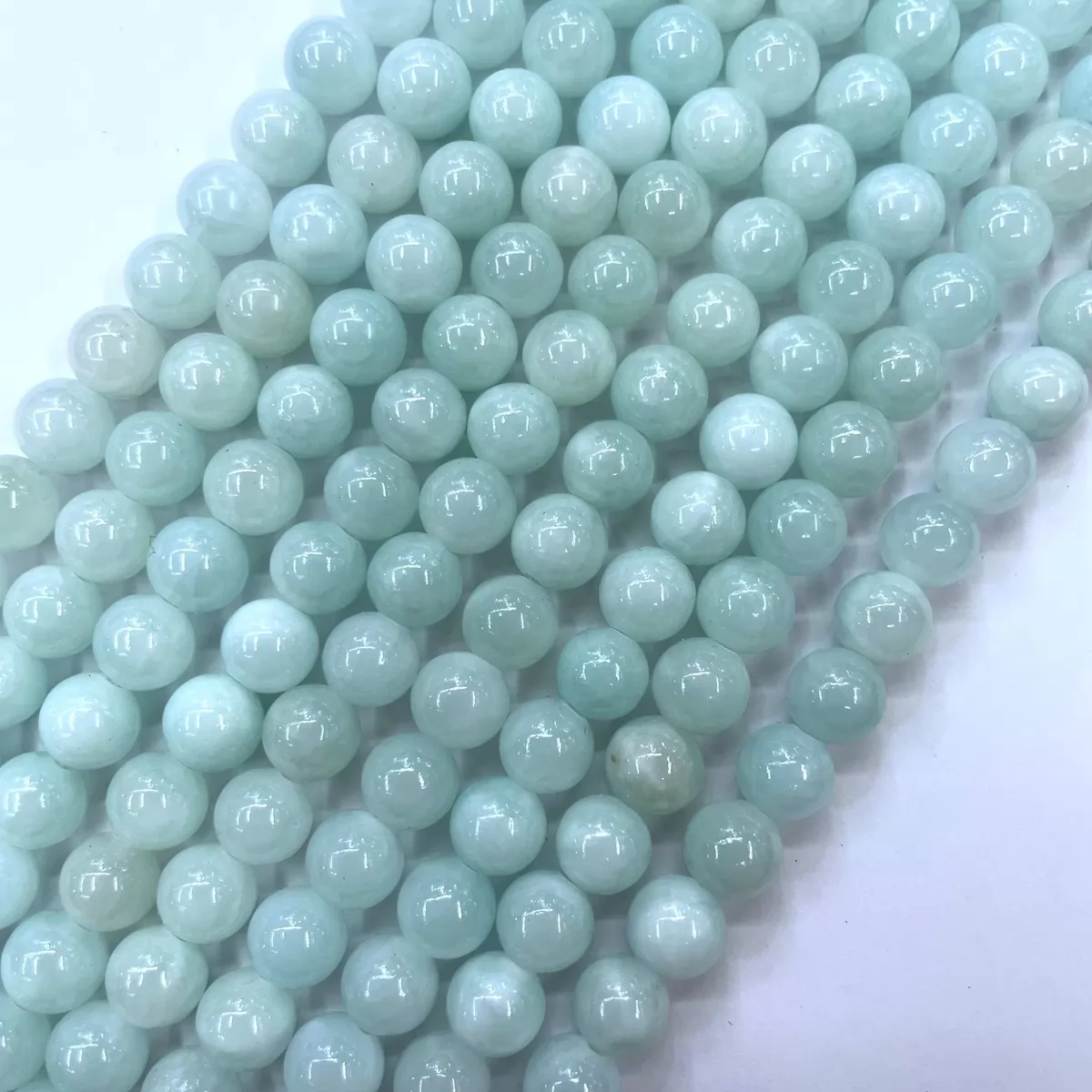 Dyed Honey Jade, Plain Round, Approx 4mm-14mm, Approx 380mm, Blue #1