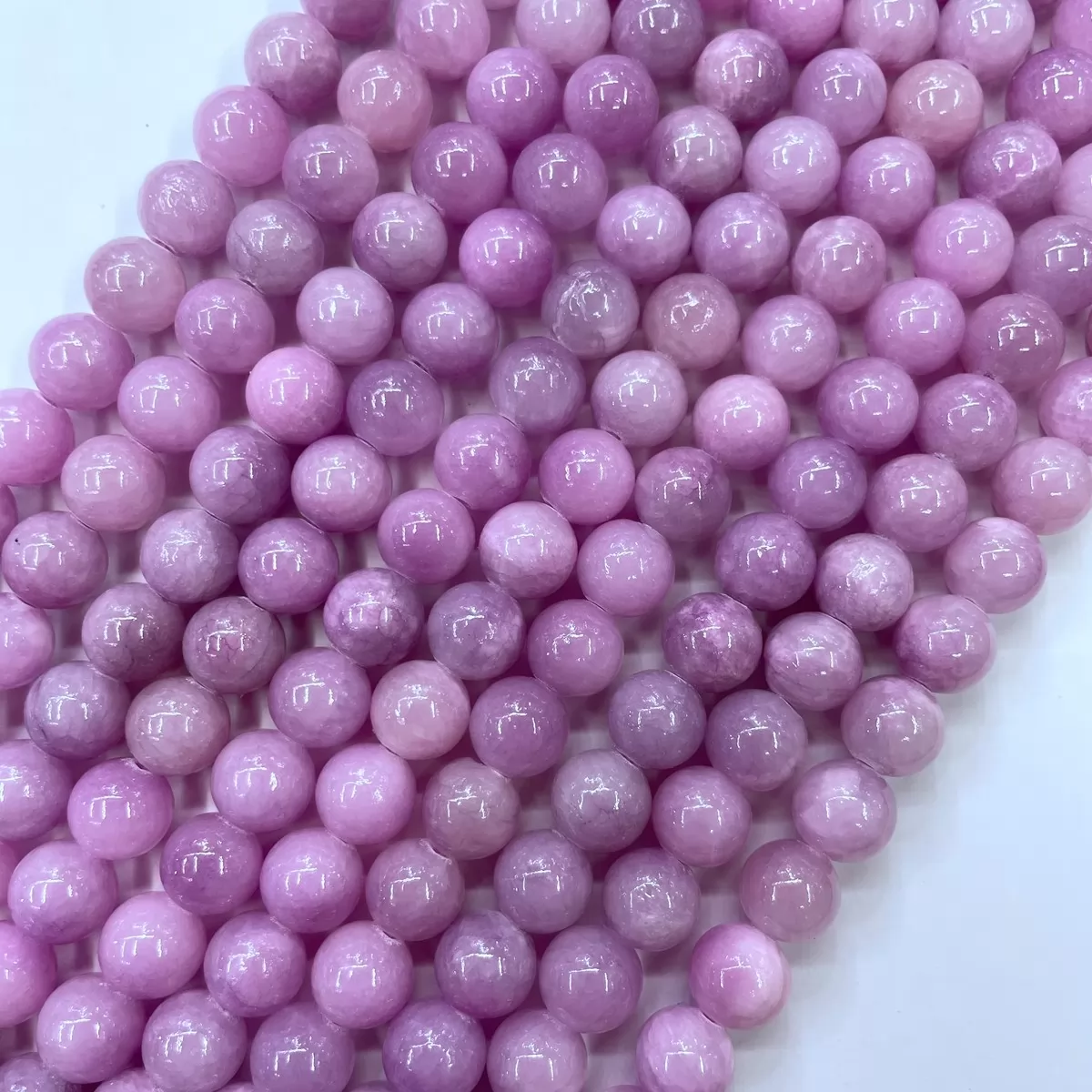 Dyed Honey Jade, Plain Round, Approx 4mm-14mm, Approx 380mm, Purple #2