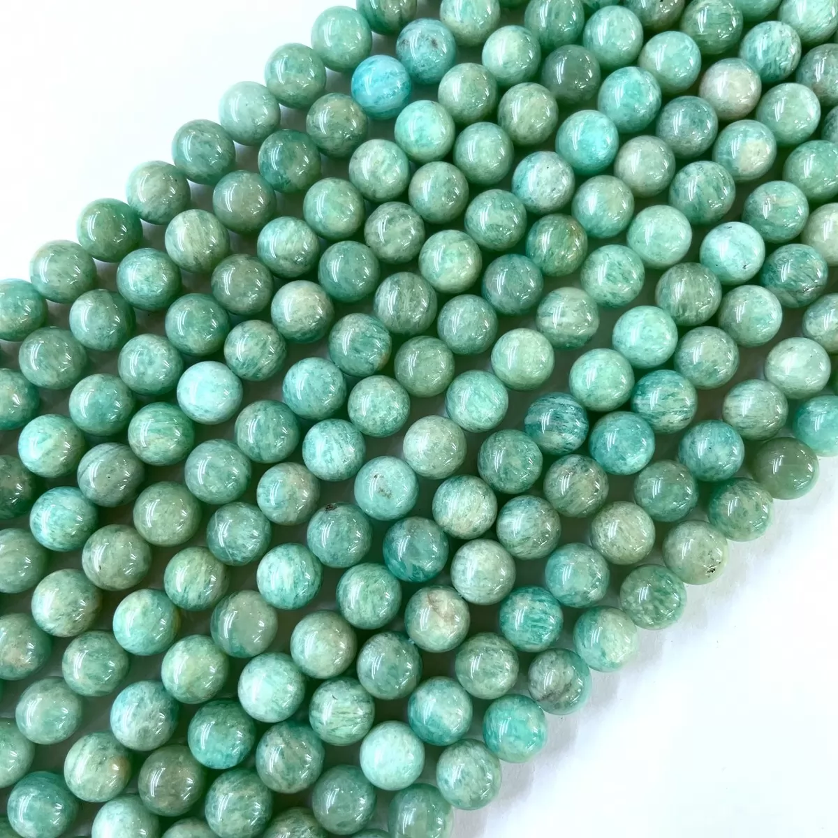 African Amazonite, Plain Round, Approx 6mm-12mm, Approx 380mm