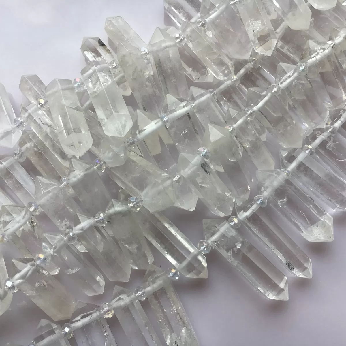 Crystal Quartz, Graduated Top side drilled point , Approx 8-10mm x 30-40mm, Approx 25pcs