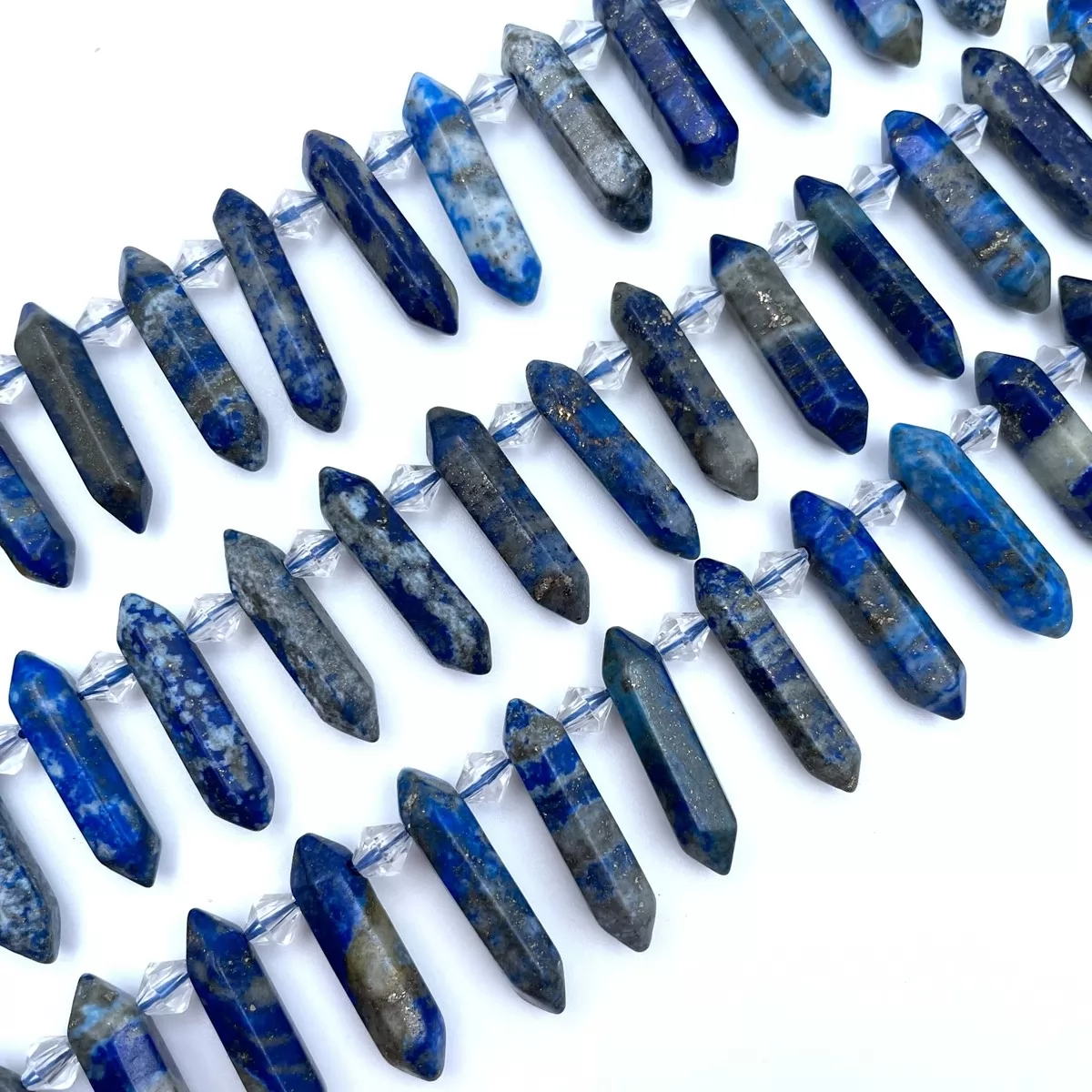 Blue Lapis, Top side drilled point , Approx 6-8mm x 25-30mm, Approx 30pcs