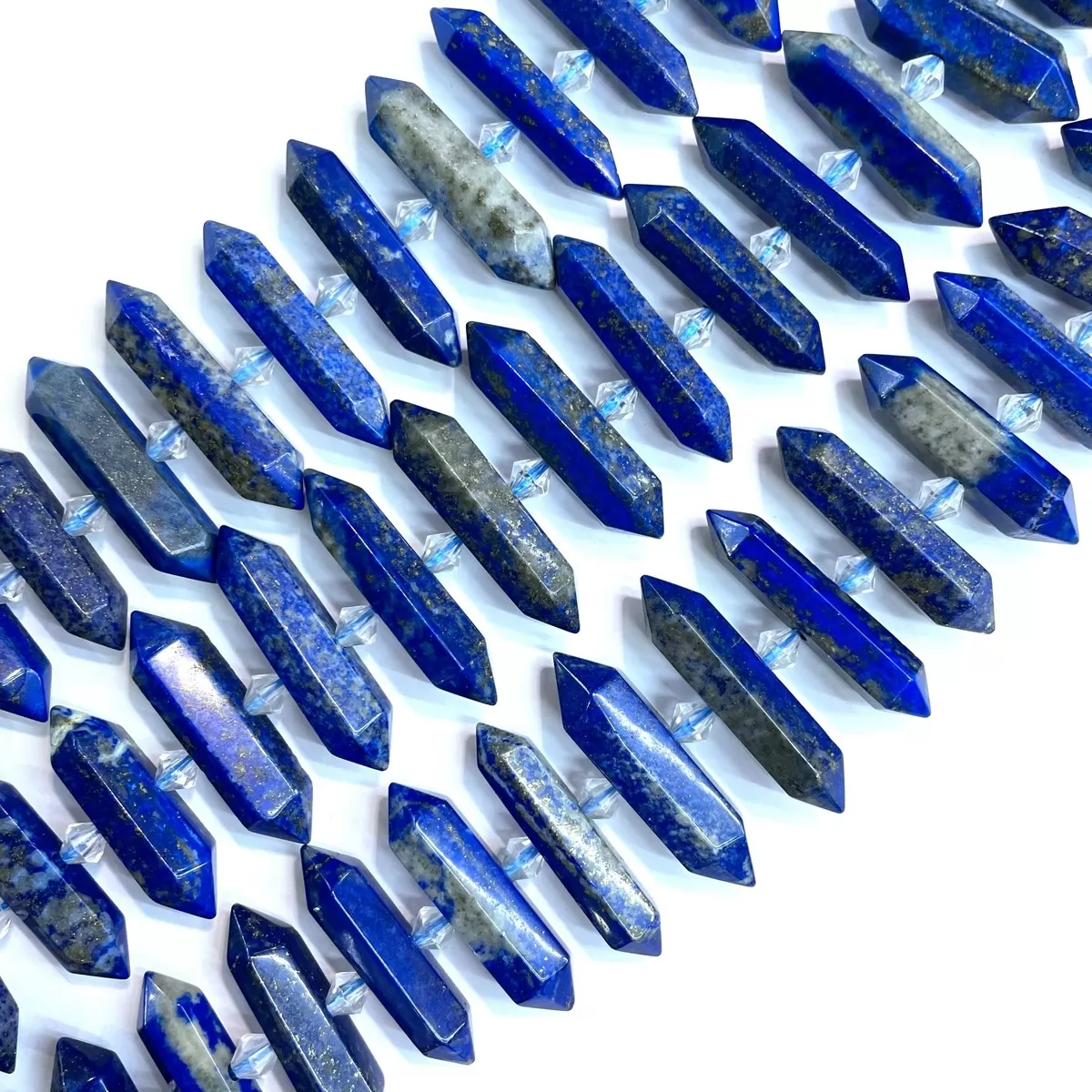 Lapis, Graduated Middle side drilled point , Approx 8-10mm x 30-40mm, Approx 25pcs