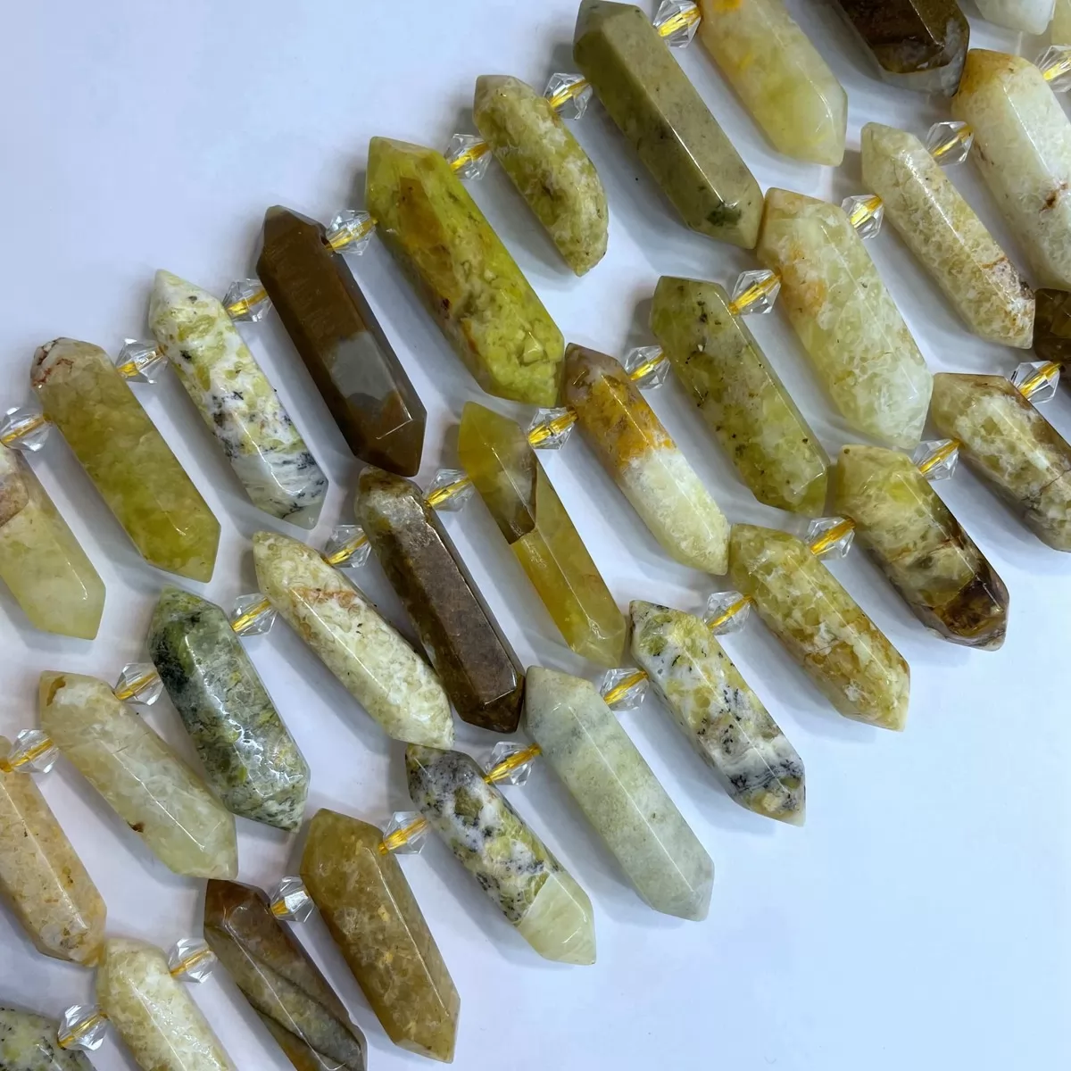 Yellow Opal, Graduated Top side drilled point , Approx 8-10mm x 30-40mm, Approx 25pcs