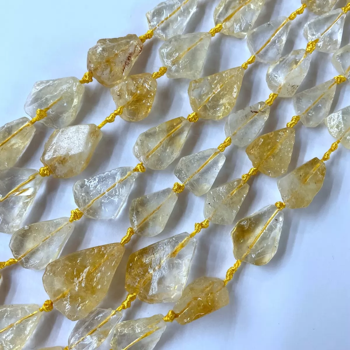 Citrine, Raw Nuggets,12x15 - 18x20mm, Approx 380mm