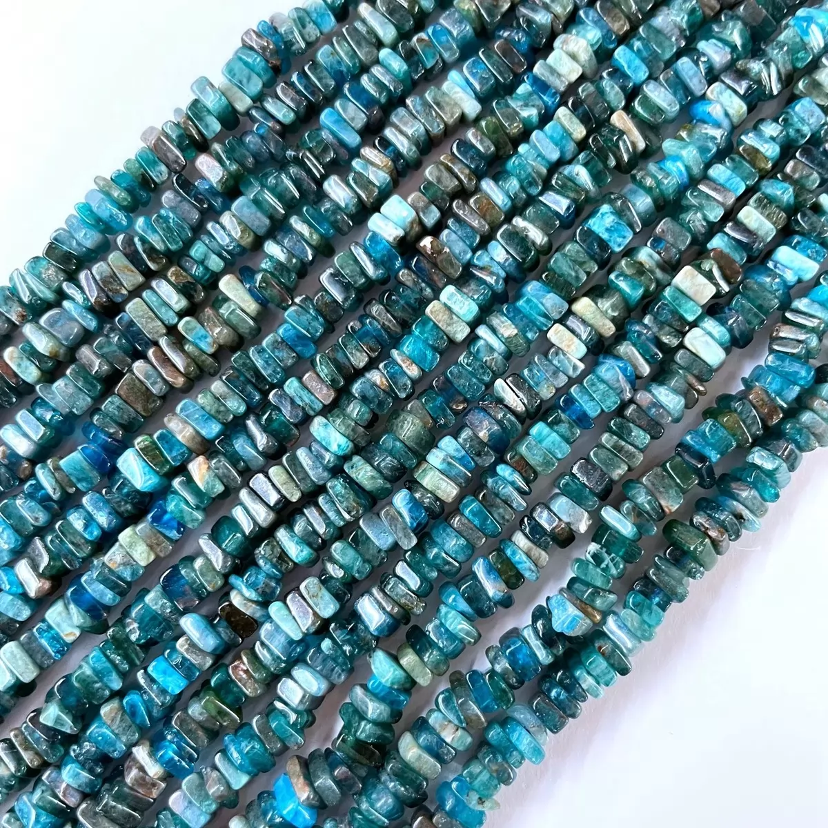 Apatite, Square Disc, 4x2mm, Approx 380mm