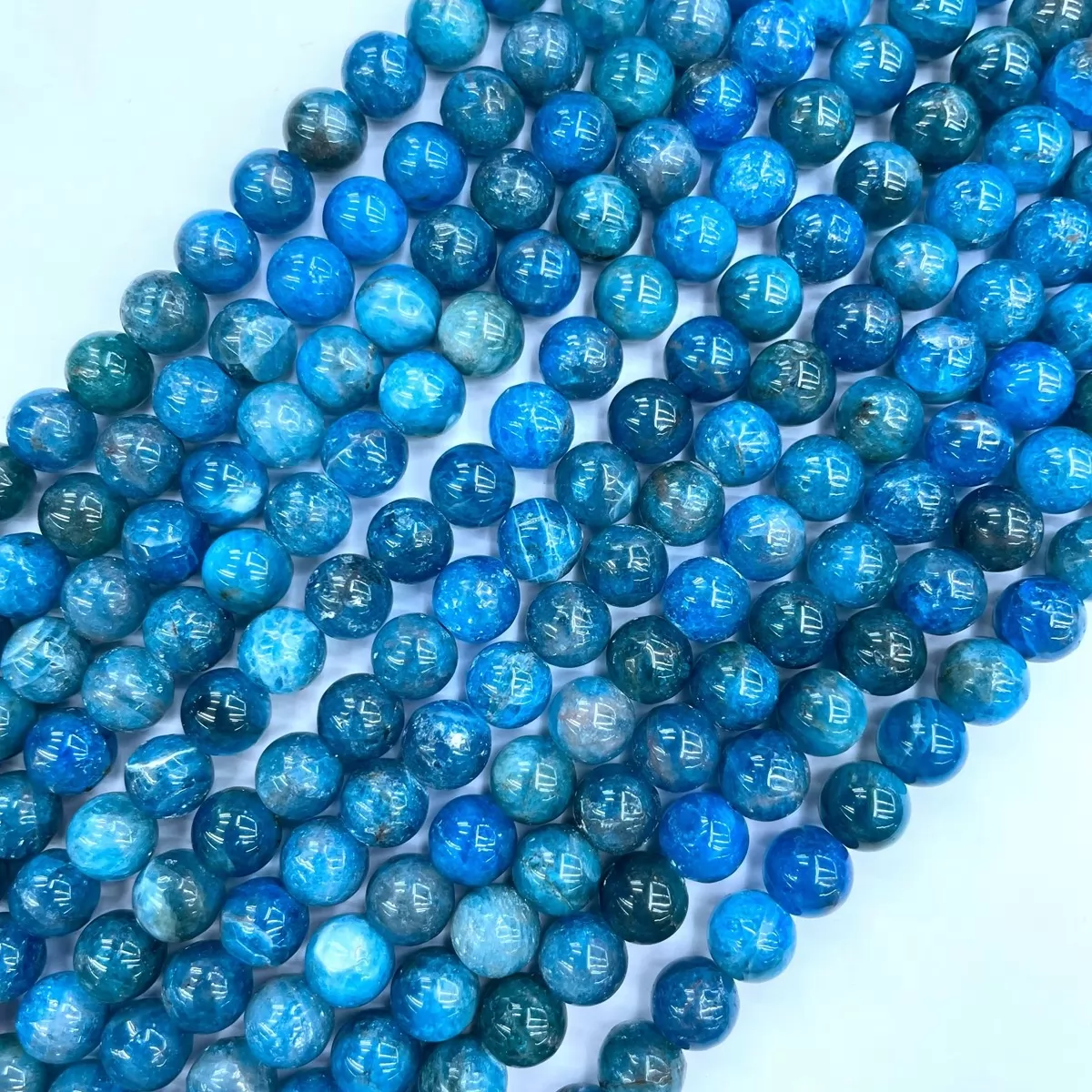 Apatite, Plain Round,4-12mm, Approx 380mm