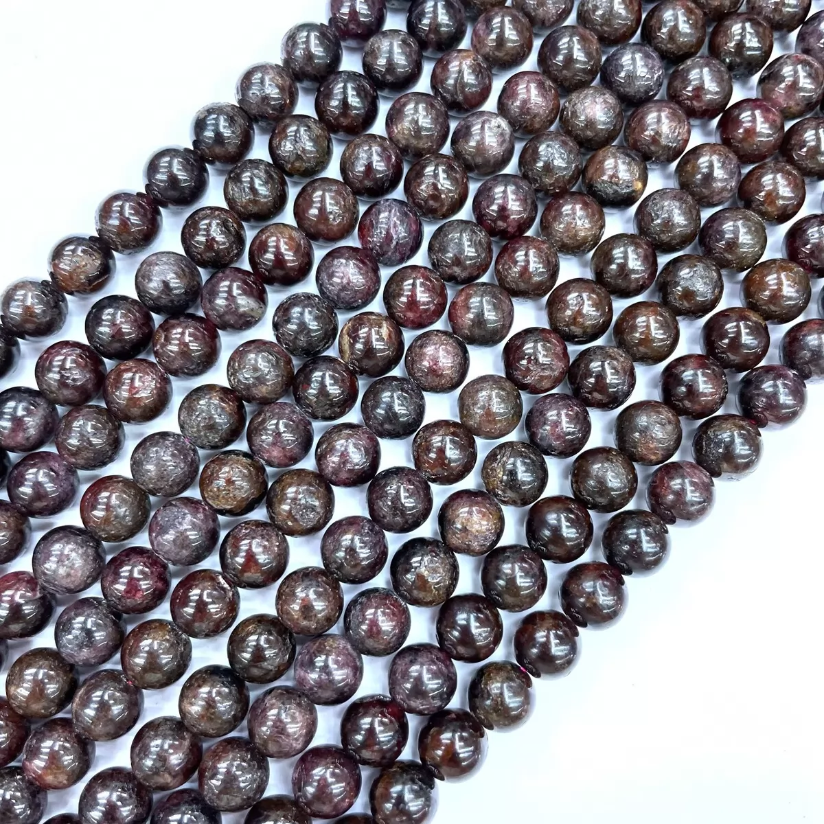 Garnet B, Plain Round,4-12mm, Approx 380mm