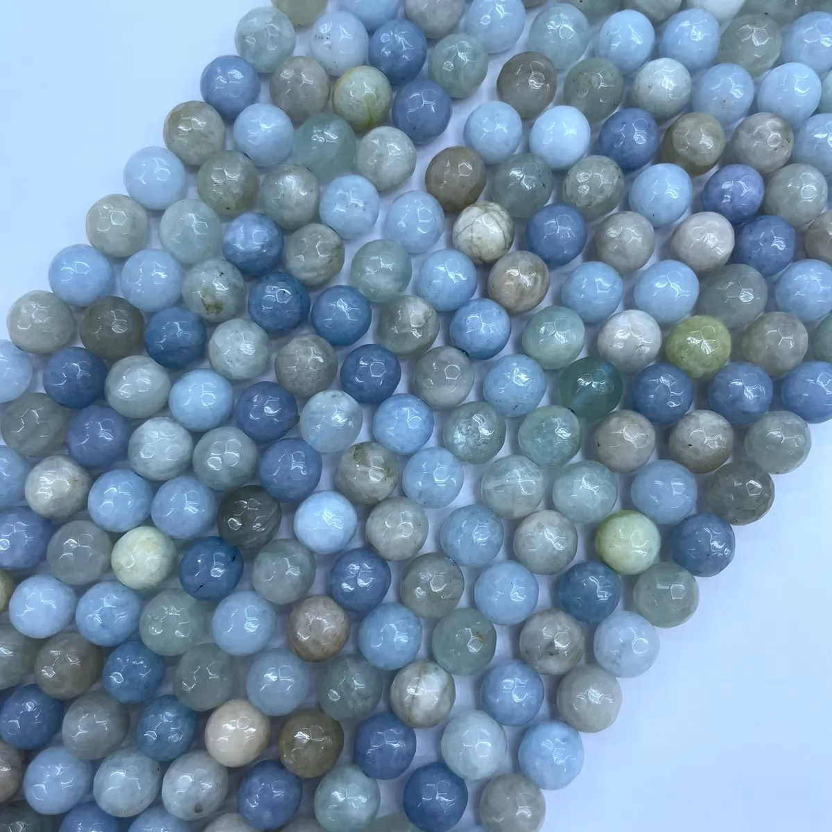 Multicolor Aquamarine, Faceted Round,4-12mm, Approx 380mm