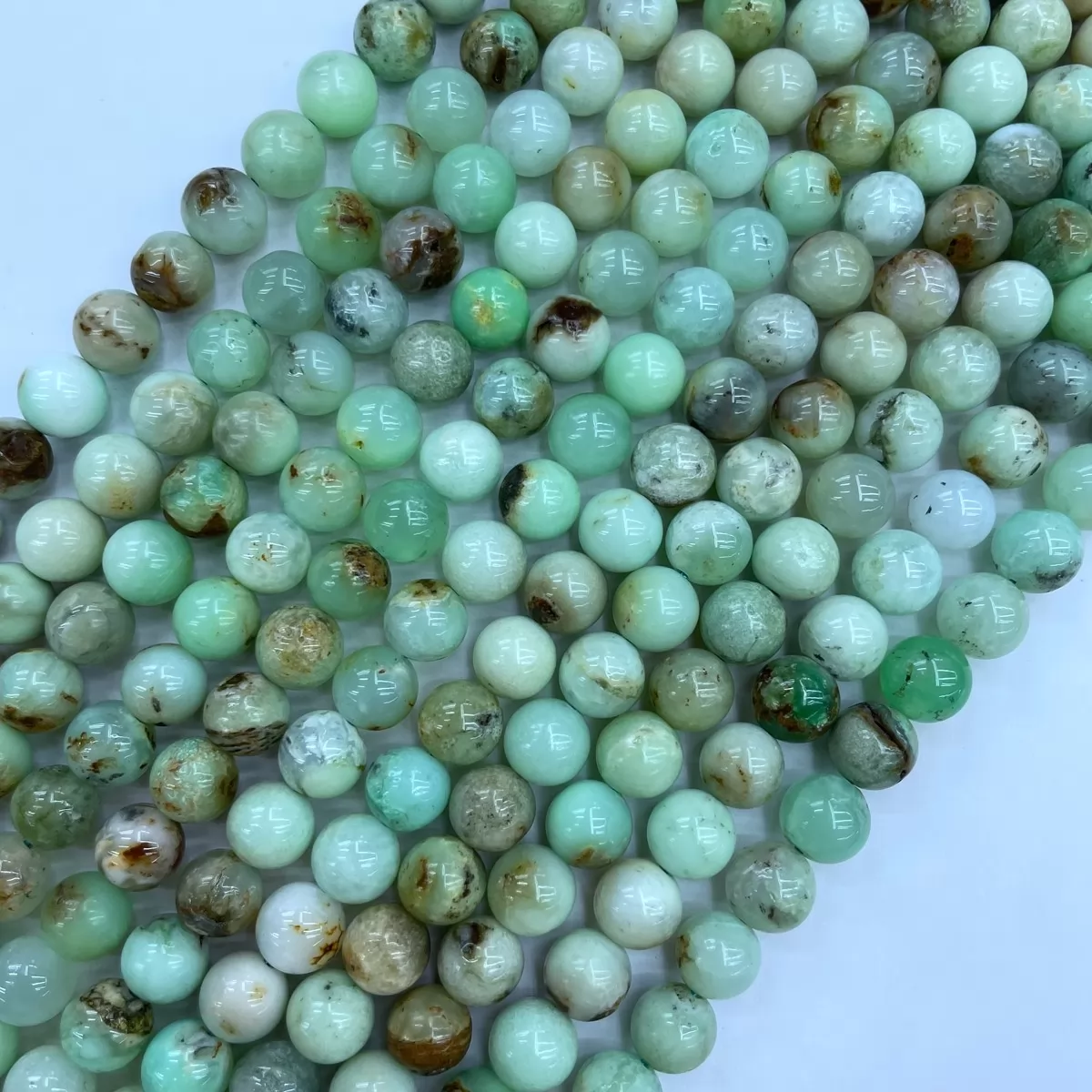 Australian Chrysoprase, Plain Round,4-12mm, Approx 380mm