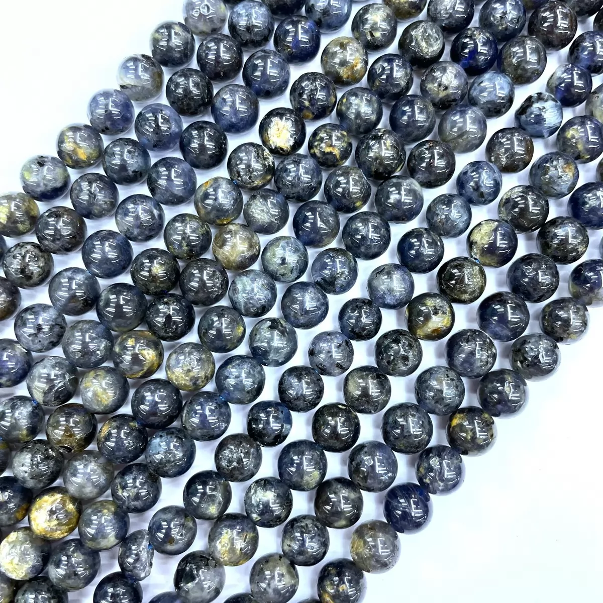 Iolite, Plain Round,4-12mm, Approx 380mm