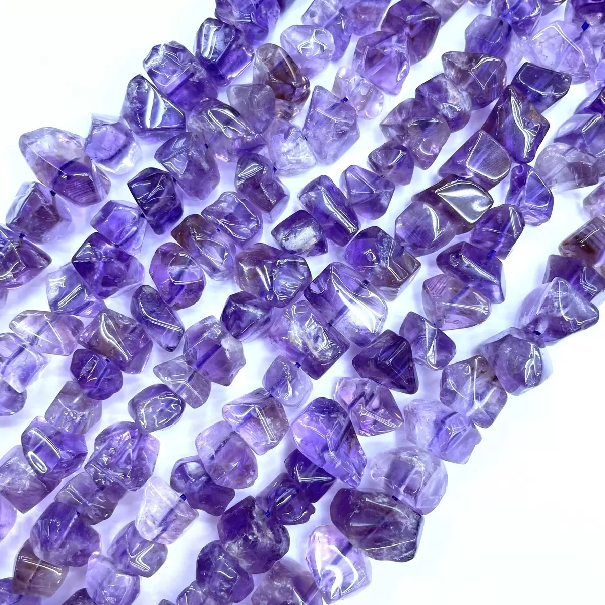 Amethyst, Length Tooth Chips,8x12mm, Approx 380mm