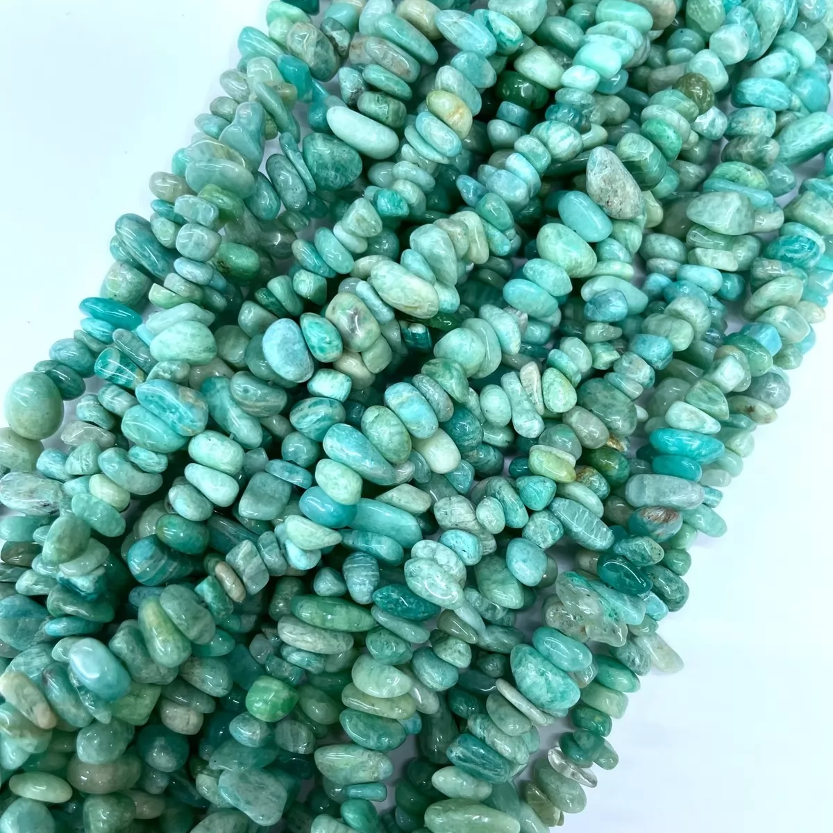 African Amazonite, 32'' Chips, Approx 5-8mm