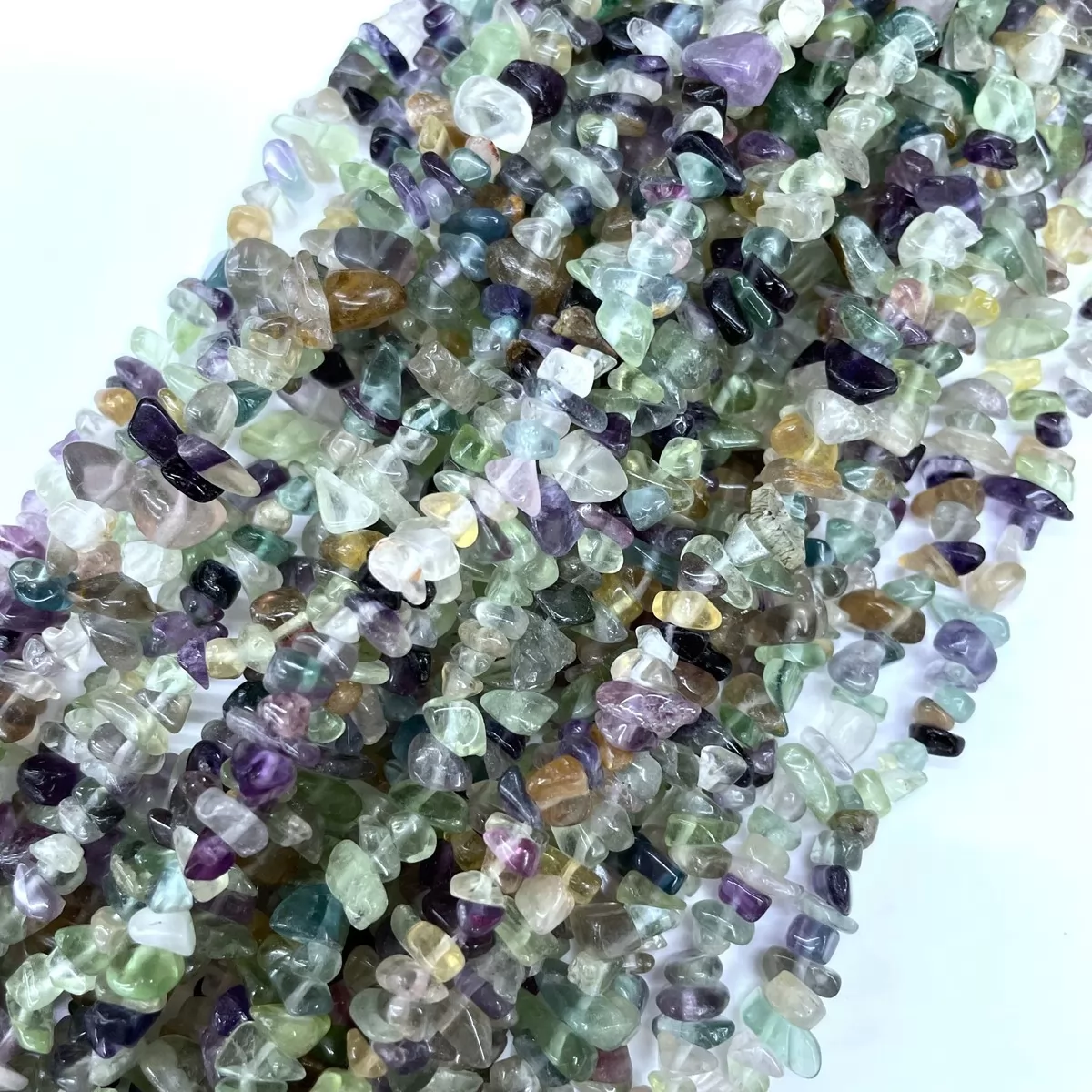 Fluorite, 32'' Chips, Approx 5-8mm