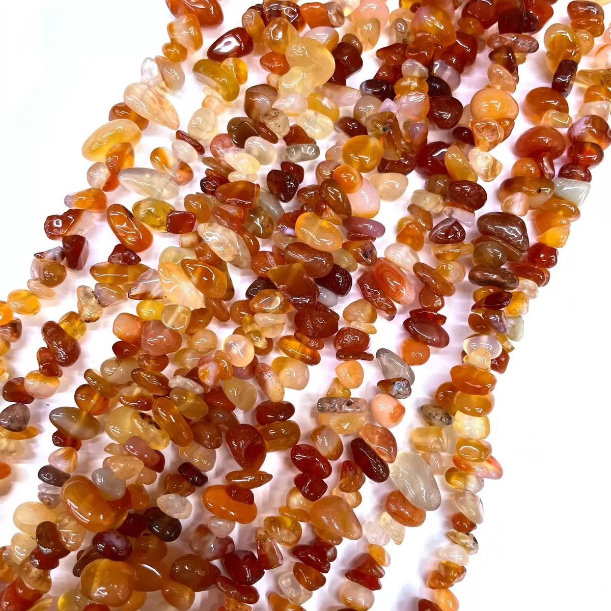 Carnelian, 32'' Chips, Approx 5-8mm