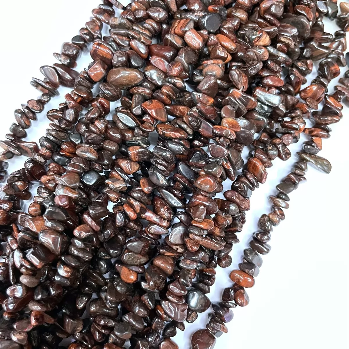 Red Tiger Eye, 32'' Chips, Approx 5-8mm