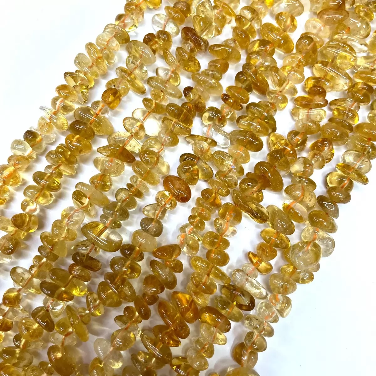Citrine, 16'' Chips, Approx 5-8mm