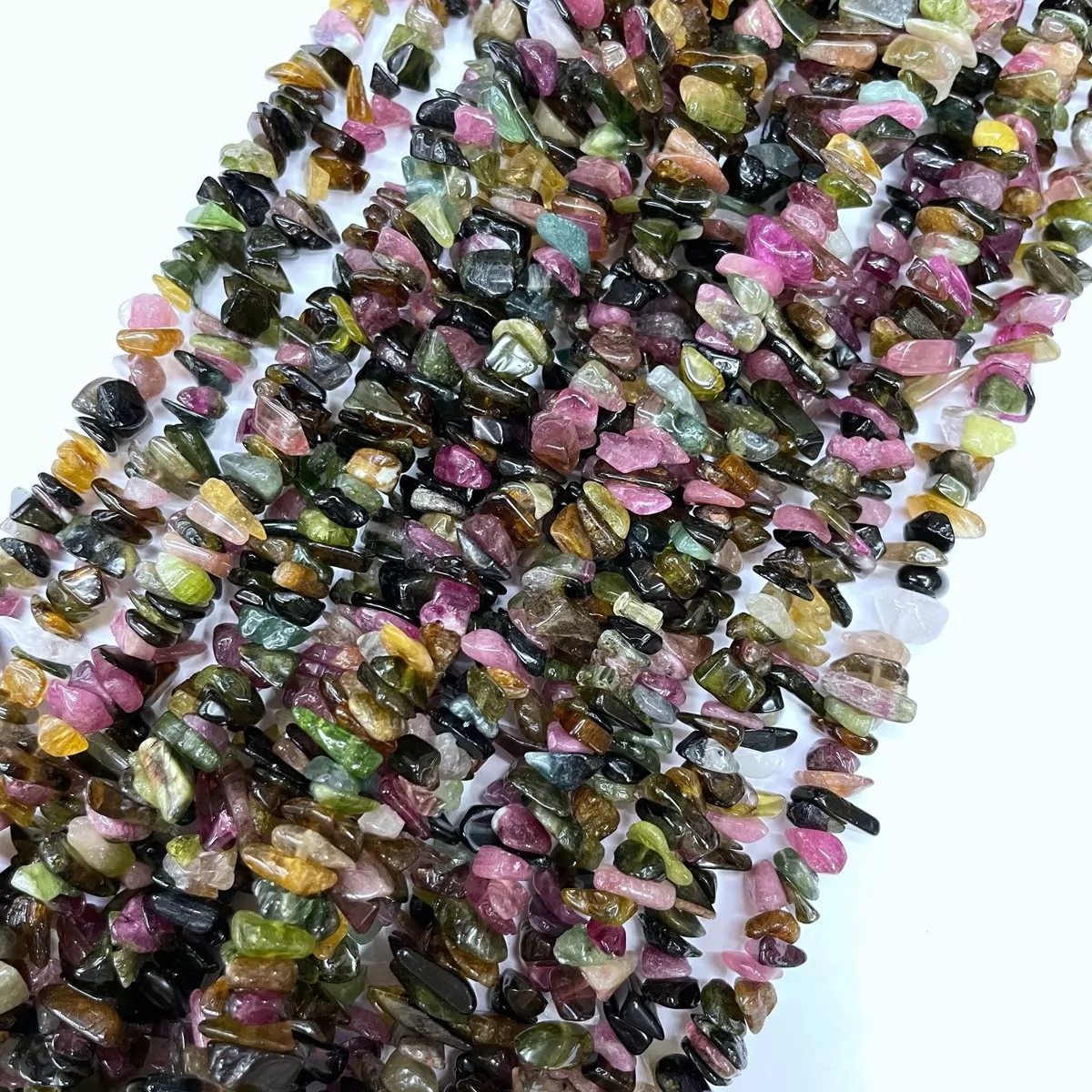 Multicolor Tourmaline, 32'' Chips, Approx 5-8mm